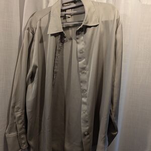 H&M Gray Button-Up Shirt